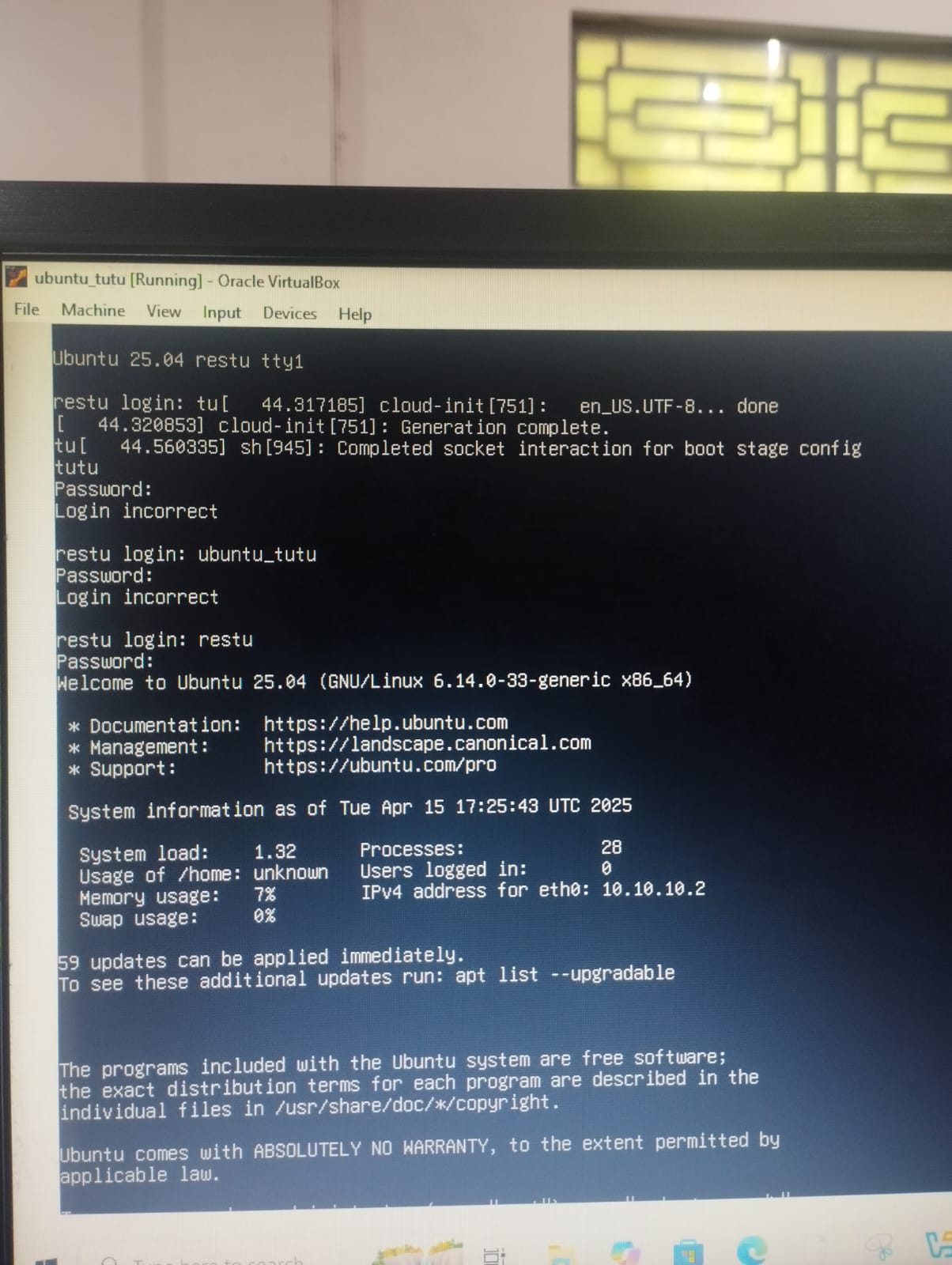 Konfigurasi server Linux di lingkungan virtual