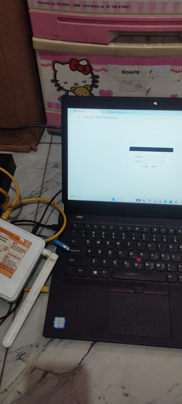 Konfigurasi router untuk distribusi koneksi internet